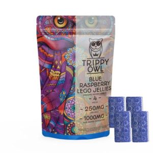 Trippy Owl Blue Raspberry Lego Jellies 1000mg